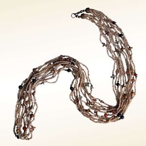 🌼Long Multi-Strand Gemstone Necklace